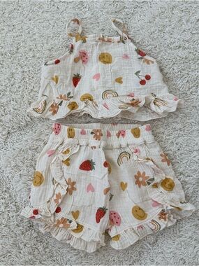 Wild Wawa Ruffle Short Set